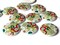 12 23mm Colorful Dot Buttons Multi-color 2 Hole Buttons Round Wood Buttons